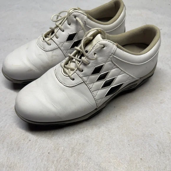 Footjoy Summer Series Golf Shoes Women Size 8 M White Black Plastic Spikes 98810 - Picture 1 of 7